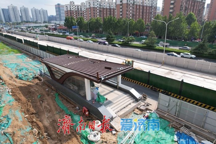 项目强省会｜济南轨道交通6号线徐家庄站出入口亮相，立体交通网络助推区域商业升级