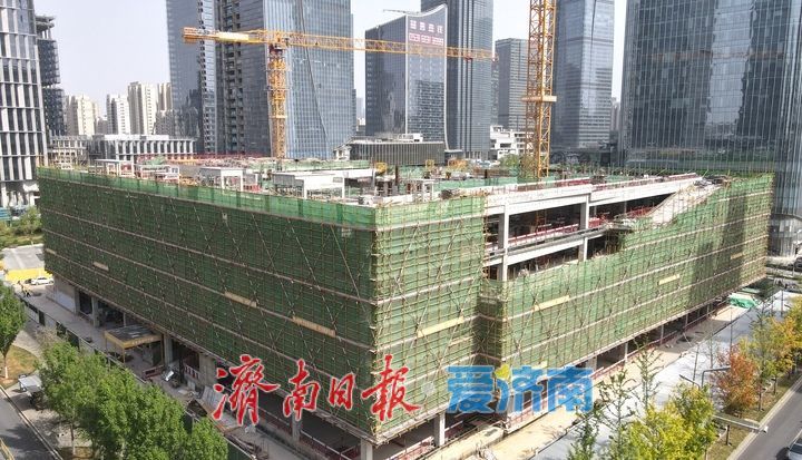 项目强省会｜济南中央商务区艺术剧院主体混凝土结构封顶