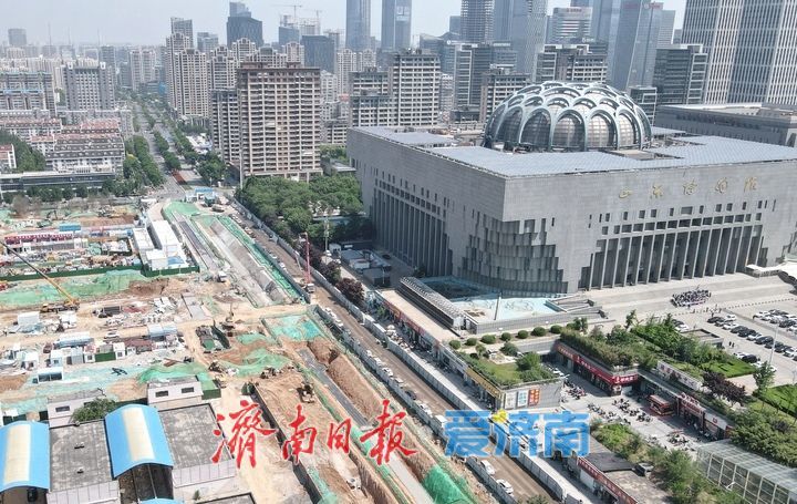 打通交通瓶颈，济南中央商务区泺邑路南段拓宽改造