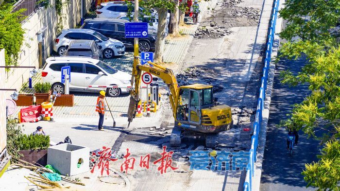 天桥区生产路大修改造工程稳步推进 预计7月15日竣工通车