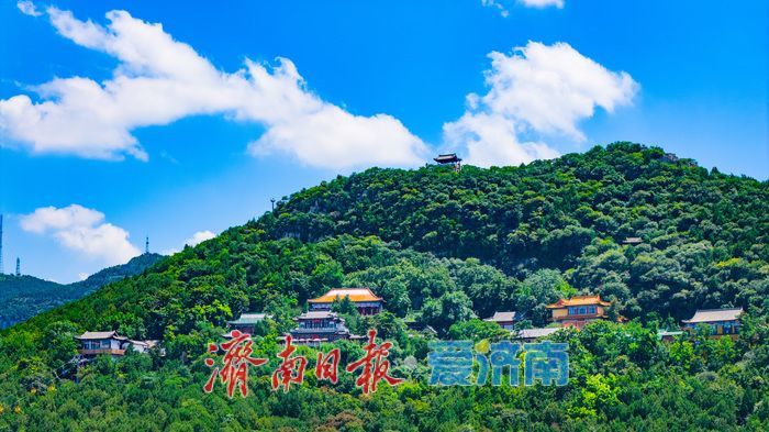 蓝天白云刷屏泉城，登高远眺CBD古今同框入画
