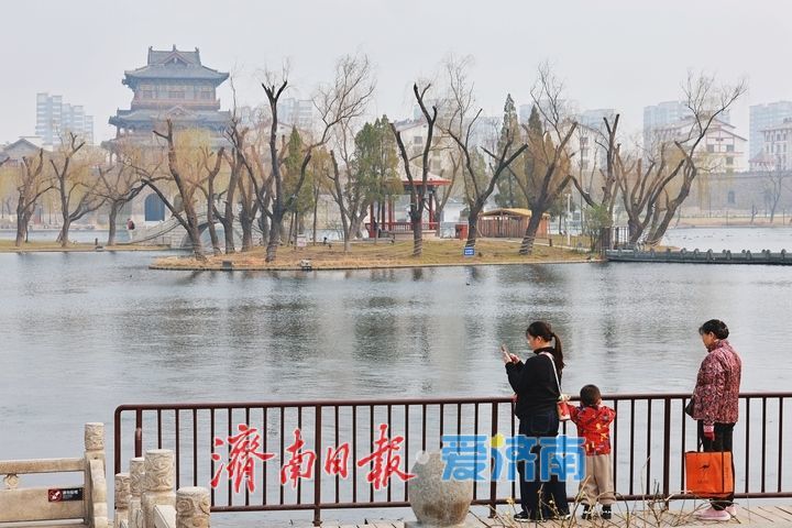 泉涌新绿满园春 百脉泉公园绘就春日盛景