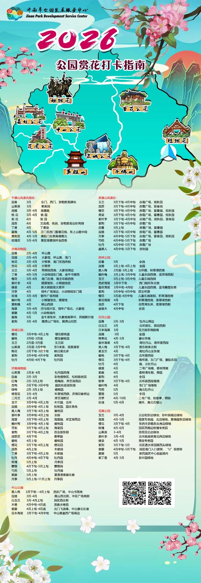 看这里！市属九大公园景区这样赏花打卡