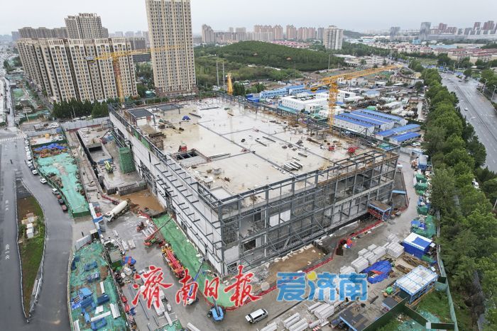 项目强省会丨济南首家山姆会员商店主体结构封顶