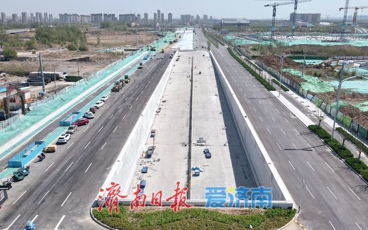 项目强省会｜济南黄河大道二期地下通道主体结构全部完工