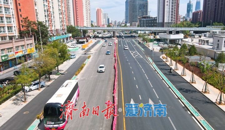 围挡撤场还路于行，济南轨交6号线西段沿线道路逐步恢复正常通行