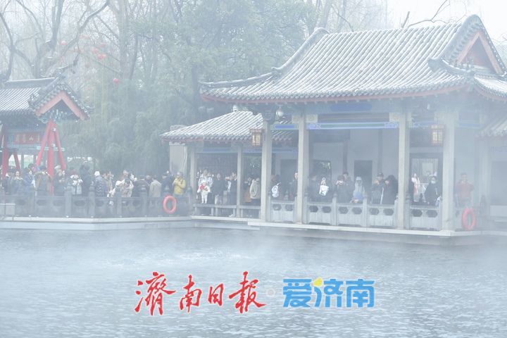 一年四季 泉在济南｜雪润趵突绘仙境，水位创近十年历史同期最高