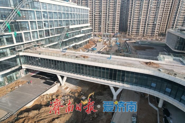项目强省会｜济南医院迁建项目冲刺收尾，华山片区现代化医疗新地标雏形尽显
