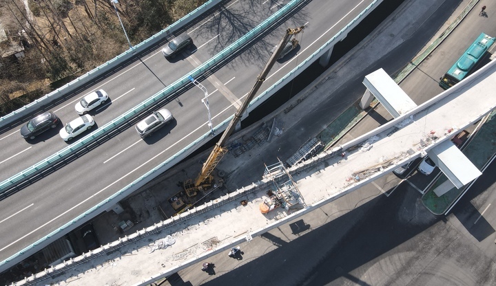 计划4月完工投用，济南顺河高架路经一路新建匝道建设稳步推进