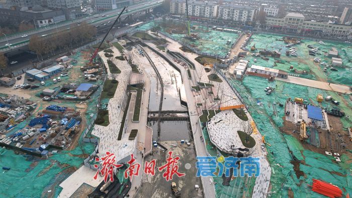 项目强省会｜全福河南段景观初现 圆形观景台亮相河道