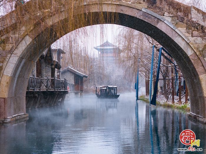 【网络中国节·春节】“泉”在济南过大年｜雪后的明水古城，惊艳了济南的冬天