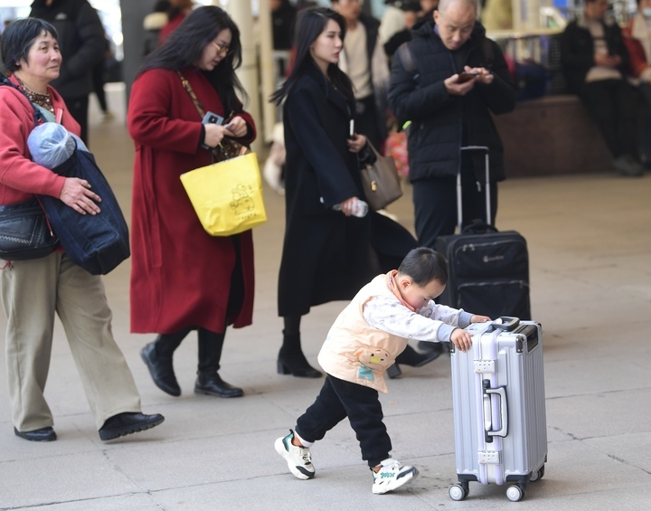 2024年春运临近尾声，济南火车站客流平稳有序