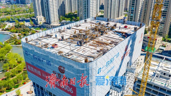 项目强省会｜云锦湖旁崛起商务新芯 ，金广场勾勒济南北部城市新天际线