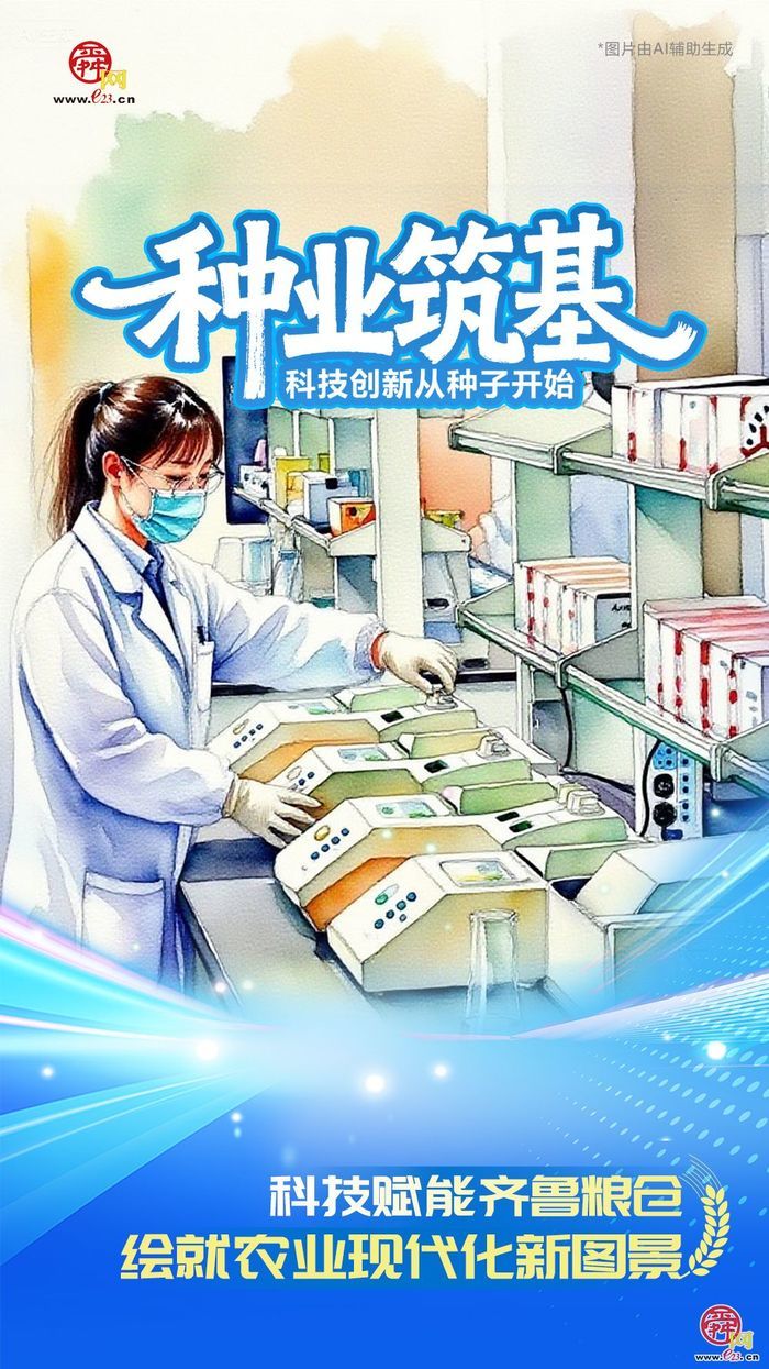 主题海报丨科技赋能齐鲁粮仓 绘就农业现代化新图景