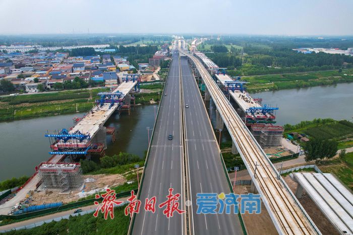 项目强省会｜横跨小清河攻坚提速！凤凰黄河大桥南延工程建设稳步推进