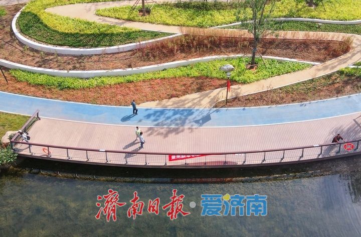 国庆假期打卡滨河活力湾，济南北湖片区再添滨水休闲空间