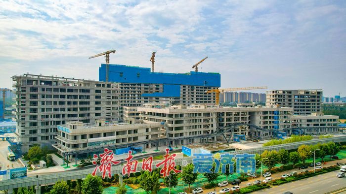 济南儿童医院新院区全面封顶 转入装饰装修阶段