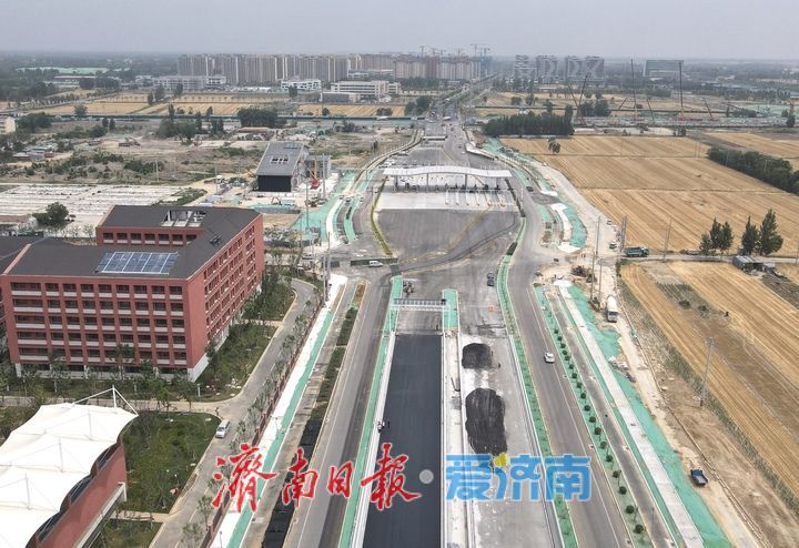 项目强省会｜新建收费站主体完工，济南济泺路北延黄河隧道计划6月底具备通车条件