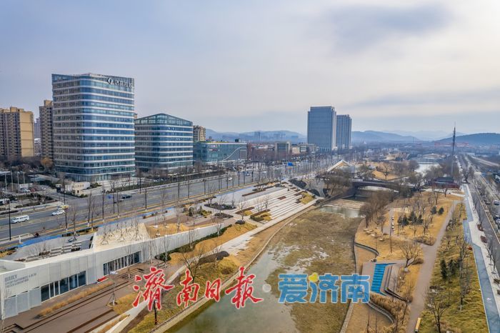 项目强省会｜产城融合新名片，杨家河公园绘就冬日画卷
