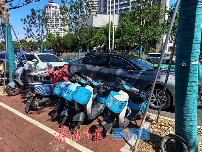 “长城易骑”共享电动车悄悄现身经十路沿线