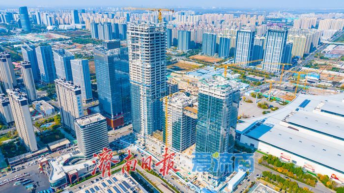 210米新地标！济南西部天际线迎来“云端相接”新景观