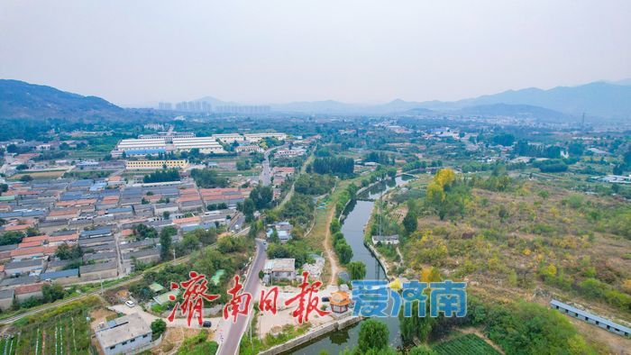 薄雾覆青山 长清马套村尽显乡村生态之美