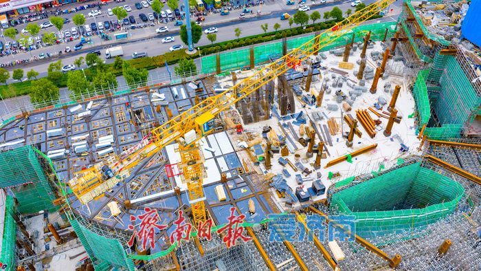济南天桥万融广场加速建设 黄河南岸TOD新地标初展雄姿