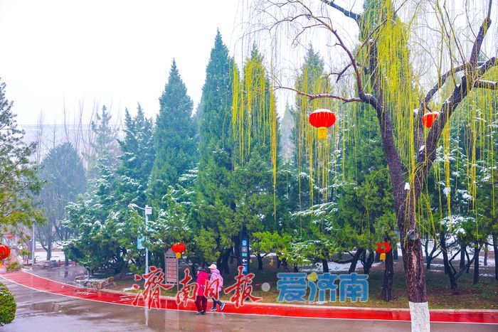 雪落泉城春意闹 新年盛景入画来