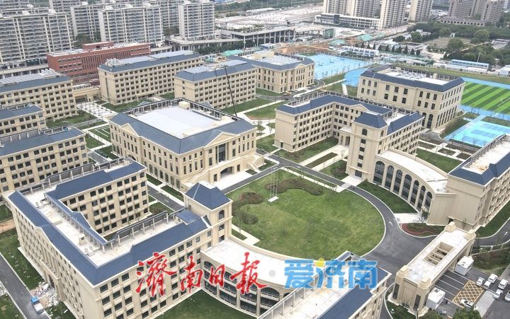 济南盛福片区这座高中本月底前建成