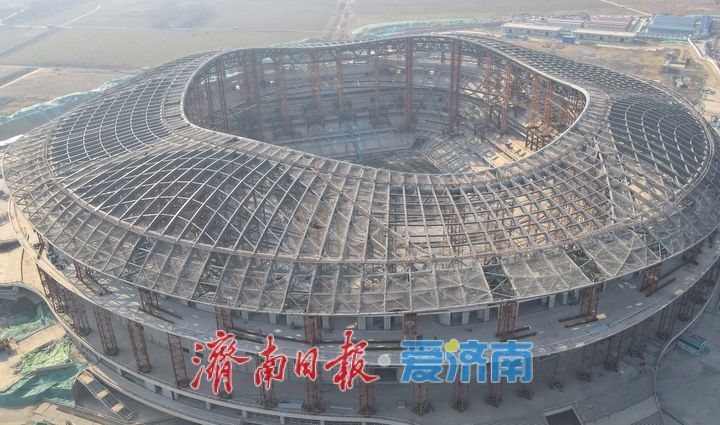 项目强省会｜济南黄河体育中心足球场项目展雄姿