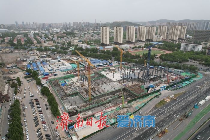 项目强省会｜济南首家山姆会员店建设加速，主体结构施工有序推进