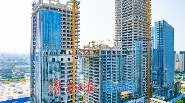 210米新地标！济南西部天际线迎来“云端相接”新景观