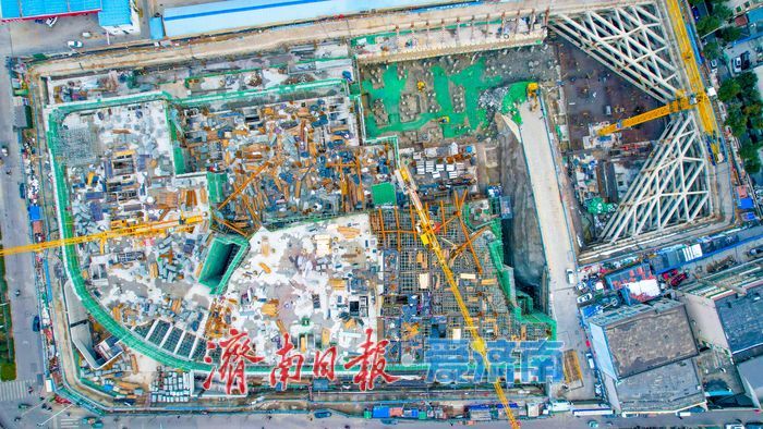 黄河南岸新地标！万融广场项目加速建设，打造多功能商业综合体