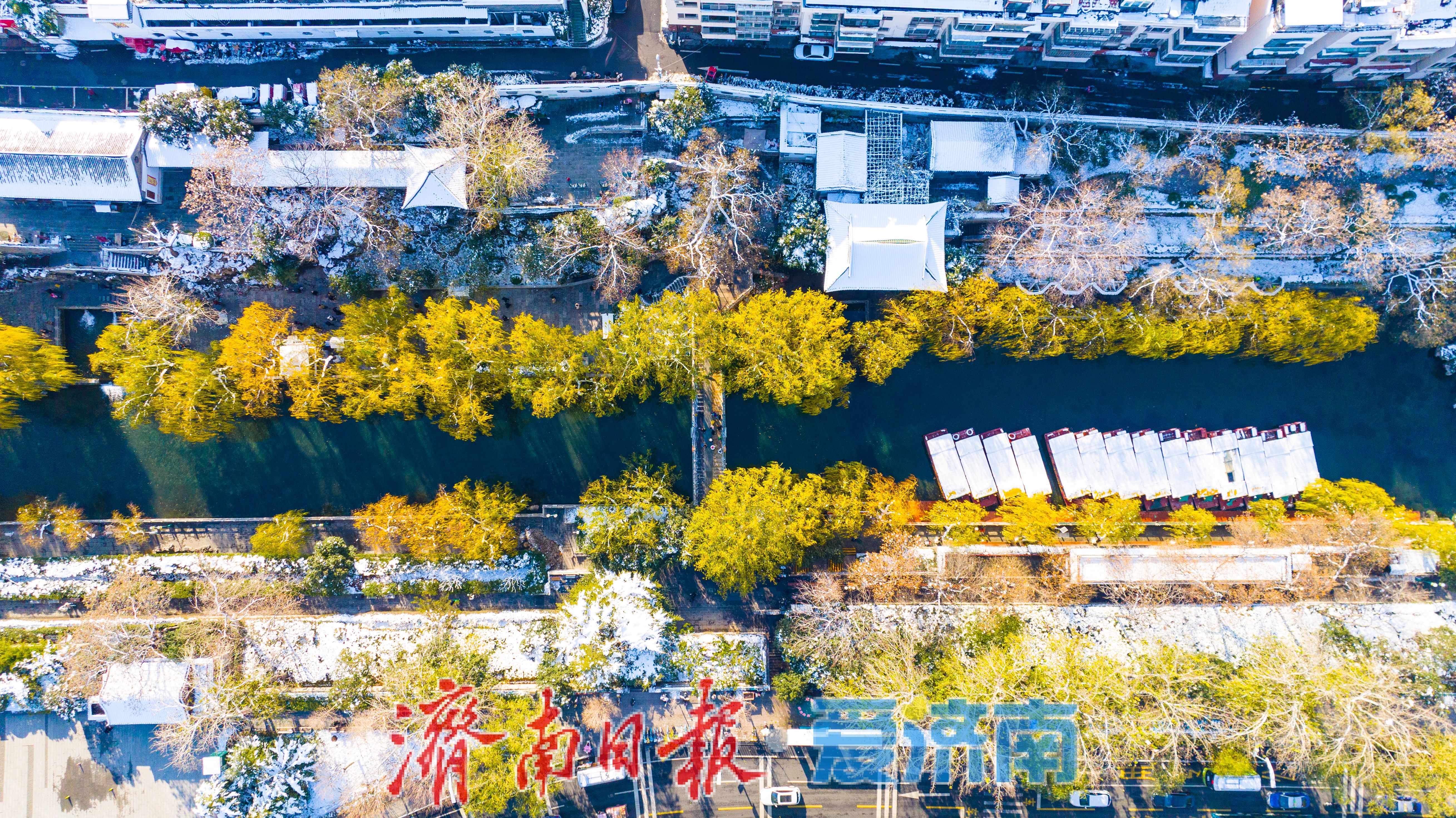 银装素裹环碧水 雪后泉城入画来