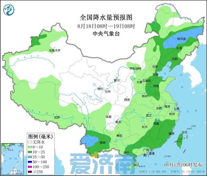 未来三天济南这些地区将有雷阵雨+7～8级风，周末还有大范围雨水来袭！