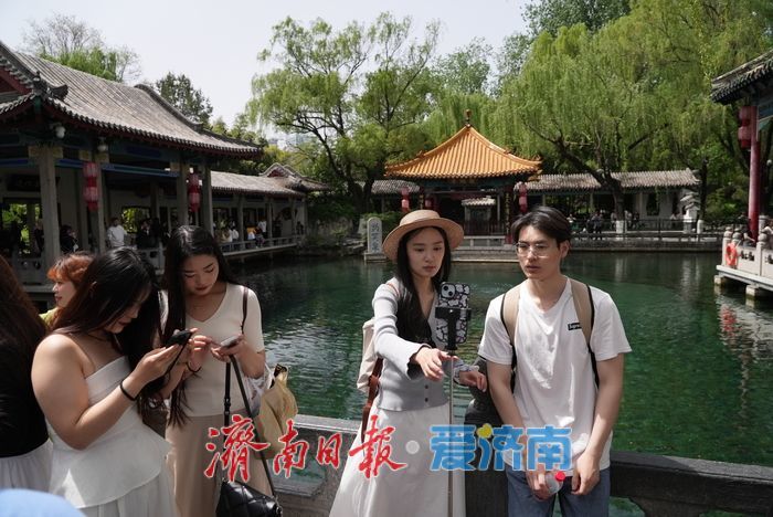 趵突泉畔觅清凉