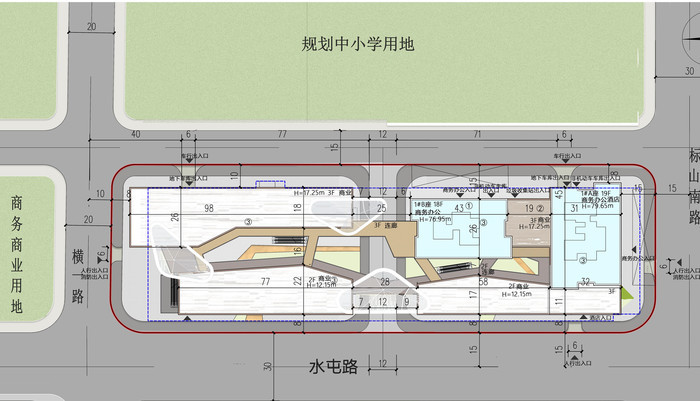 济南中泺河边首个商业项目亮相，规划沿街内部商业街