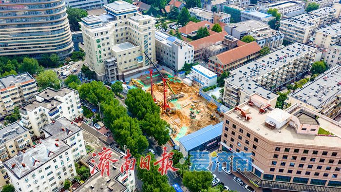 齐鲁医院医技综合楼开工建设 百年三甲再启扩容升级