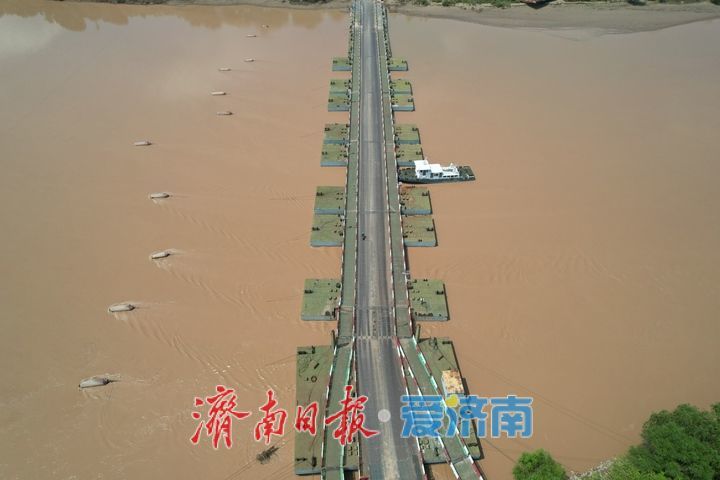 黄河济南段平稳度汛 洛口浮桥已恢复通车