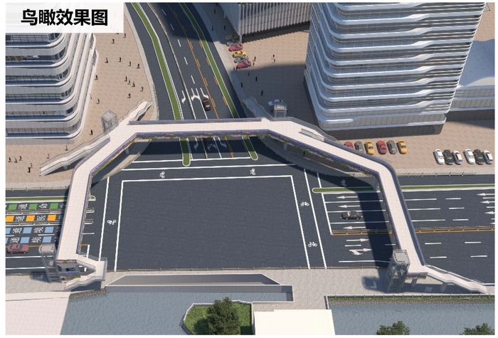 济南文化西路两座过街天桥规划公示，其中一座造型让你想不到