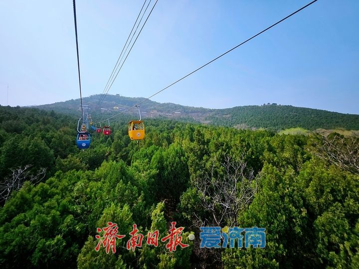 乘索道凌空览胜  空中视角解锁泉城醉美画卷