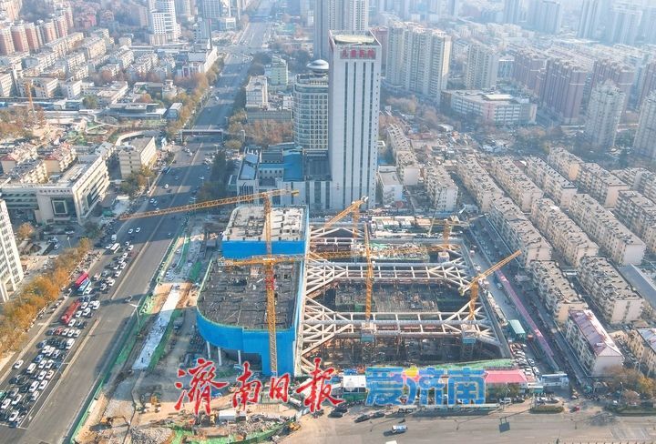 打造立体化城市新地标，济南市立五院轨道交通TOD综合体项目“拔地而起”