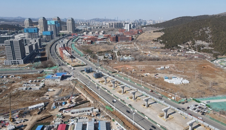 地下段连接高架段箱梁开始架设，济南轨交8号线将从这里上“高架”