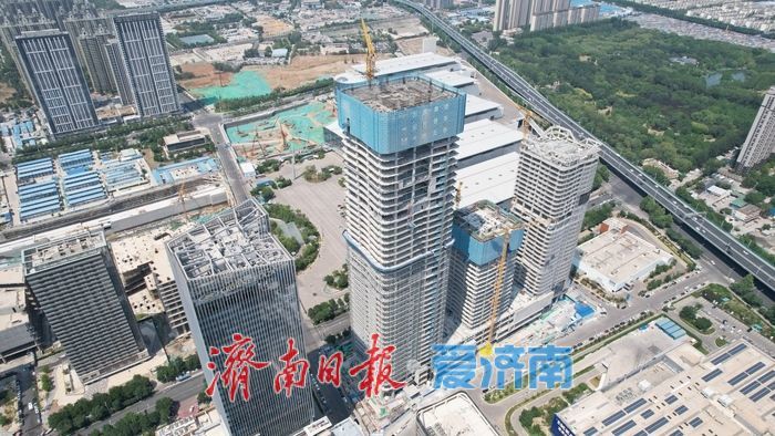 210米济南西部“第一高”建设持续推进