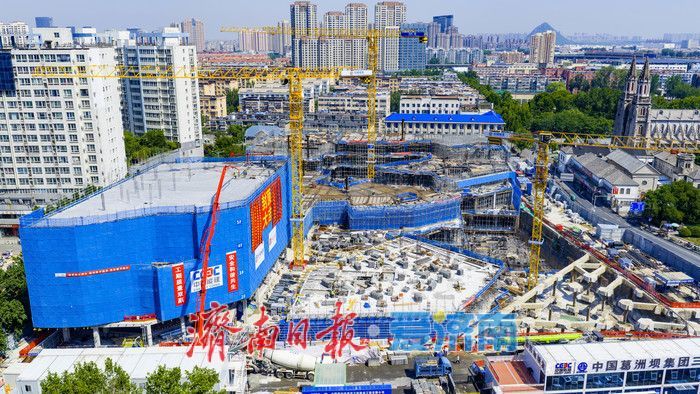 洪楼1905项目西南角主体封顶！济南洪楼城市更新跑出加速度