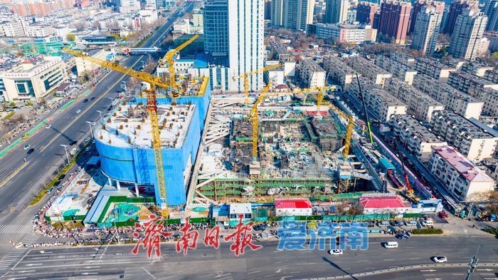 项目强省会｜济南市立五院TOD项目雏形亮相：双塔主体已现，地下六万平米空间成网