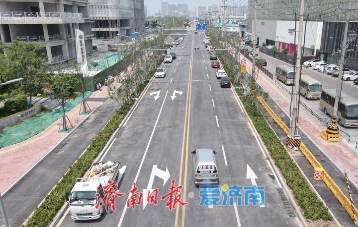 济南水屯路百米“瓶颈路”放开交通，北湖核心区再添南北交通干道