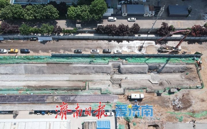 打通交通瓶颈，济南中央商务区泺邑路南段拓宽改造