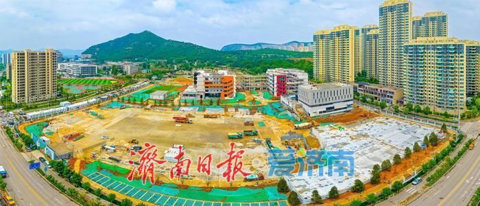 市中区南康初中项目建设提速 主体完工进入外立面施工阶段
