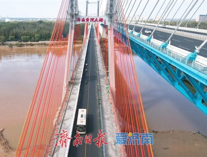 肌腱焕新，济南黄河大桥老桥耗损严重斜拉索更换完成
